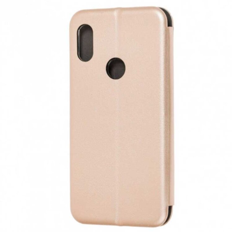 Чохол книжка для Xiaomi Redmi 7 Case Шкіряний Золотий