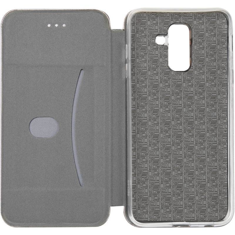 Чехол книжка для Samsung A6 Plus 2018 Galaxy A605 Case Кожаный