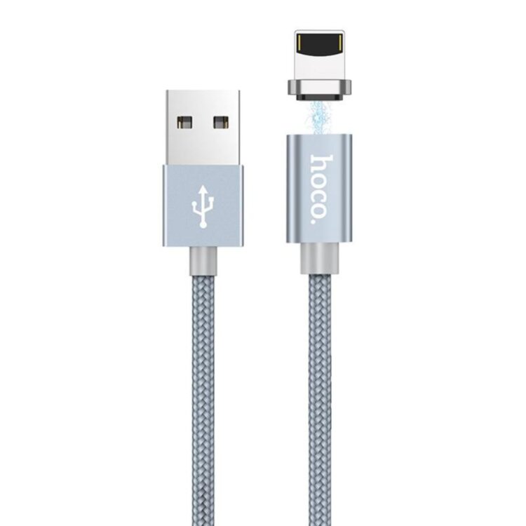 Кабель (зарядка) USB для iPhone /iPad Lightning Hoco U40 Сірий