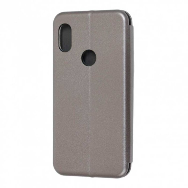 Чохол книжка для Xiaomi Redmi 7 Case Шкіряний Сірий