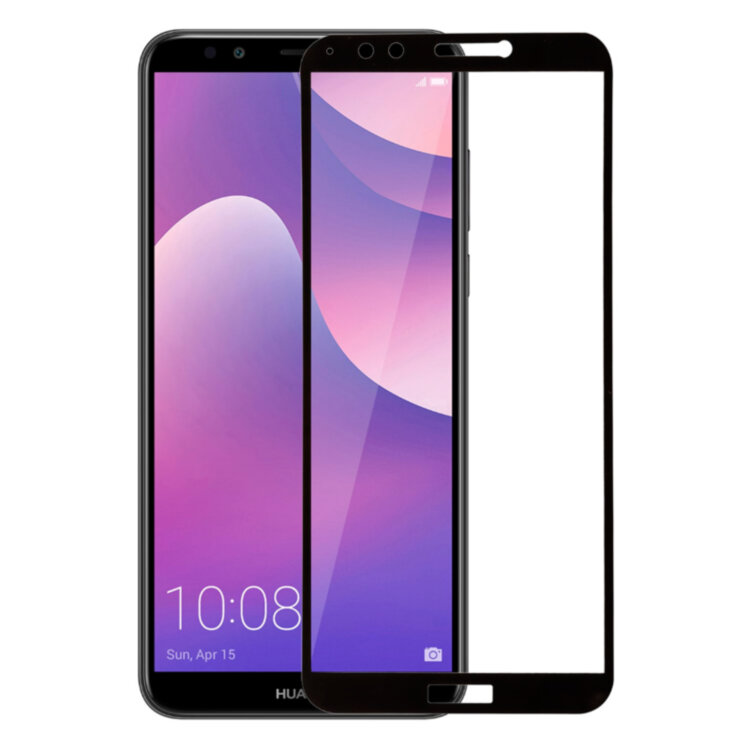 Захисне скло для Huawei Y7 Prime 2018 Full Screen Чорне