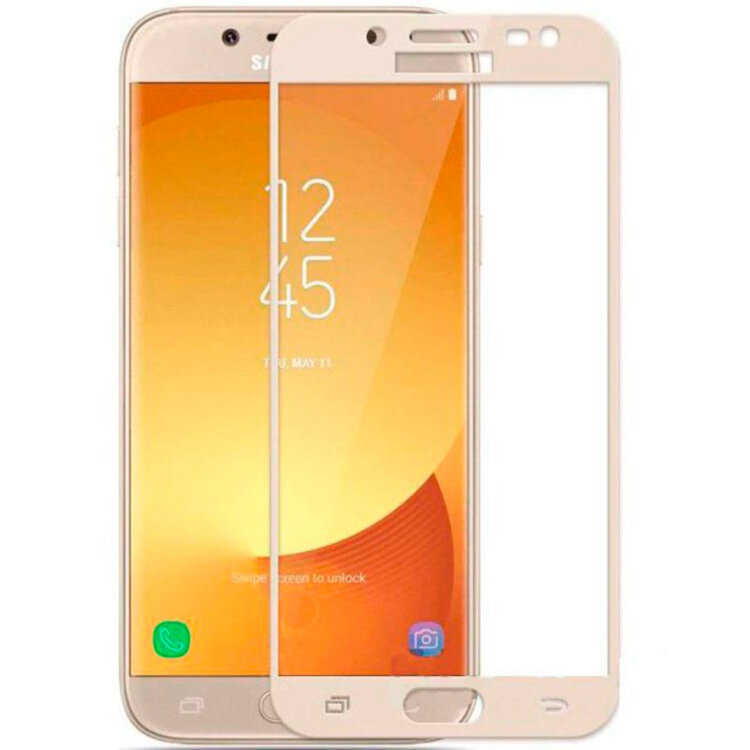 Защитное стекло для Samsung Galaxy J5 2017 (J530) Full Screen Золотой