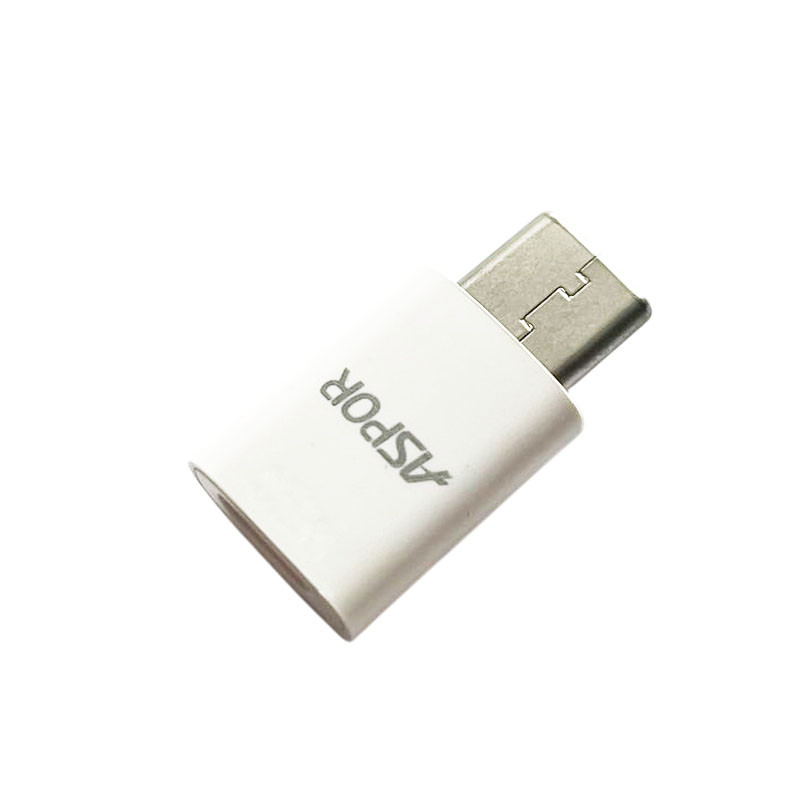 Перехідник MicroUSB -> Type-C (USB-C) Aspor (білий)