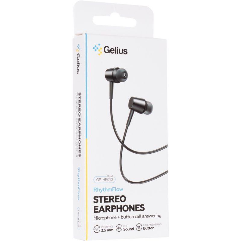 Наушники Gelius RhythmFlow GP-HP010 (3.5 Jack) (черные)