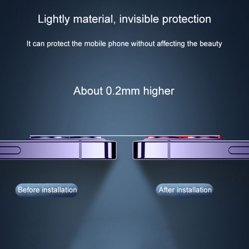 Захисне скло для камери iPhone 15 Pro/15 Pro Max Tempered Glass
