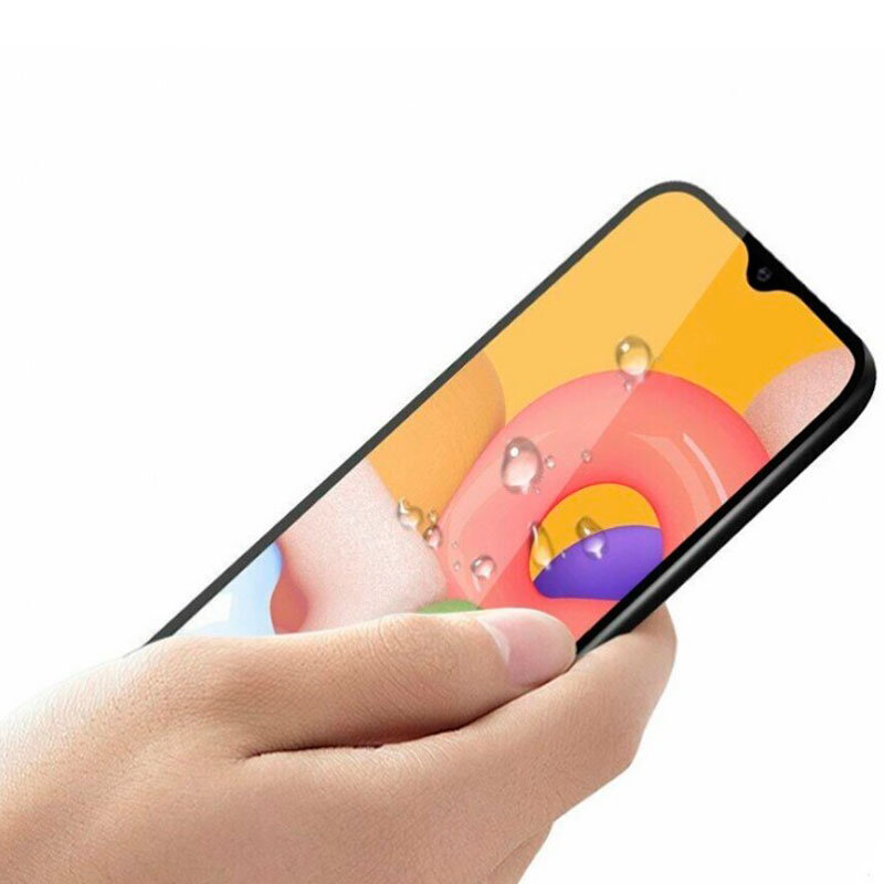 Защитное стекло для Samsung Galaxy A01 (A015) / Samsung M01 (M015) 3D Черный