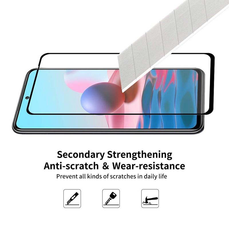 Захисне скло для Xiaomi Redmi Note 10 / 10s 9H Armor Glass 3D (чорне)