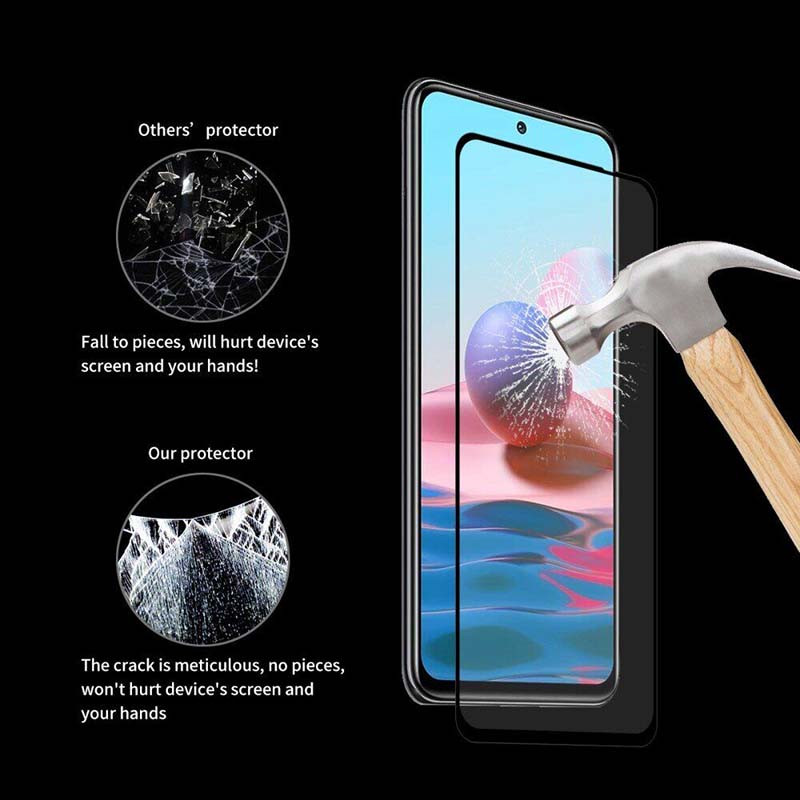 Захисне скло для Xiaomi Redmi Note 10 / 10s 9H Armor Glass 3D (чорне)