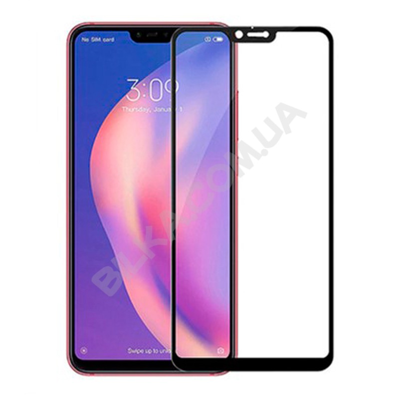 Защитное стекло для Xiaomi Mi 8 Lite 3D Glass 9H Черный (на весь экран)