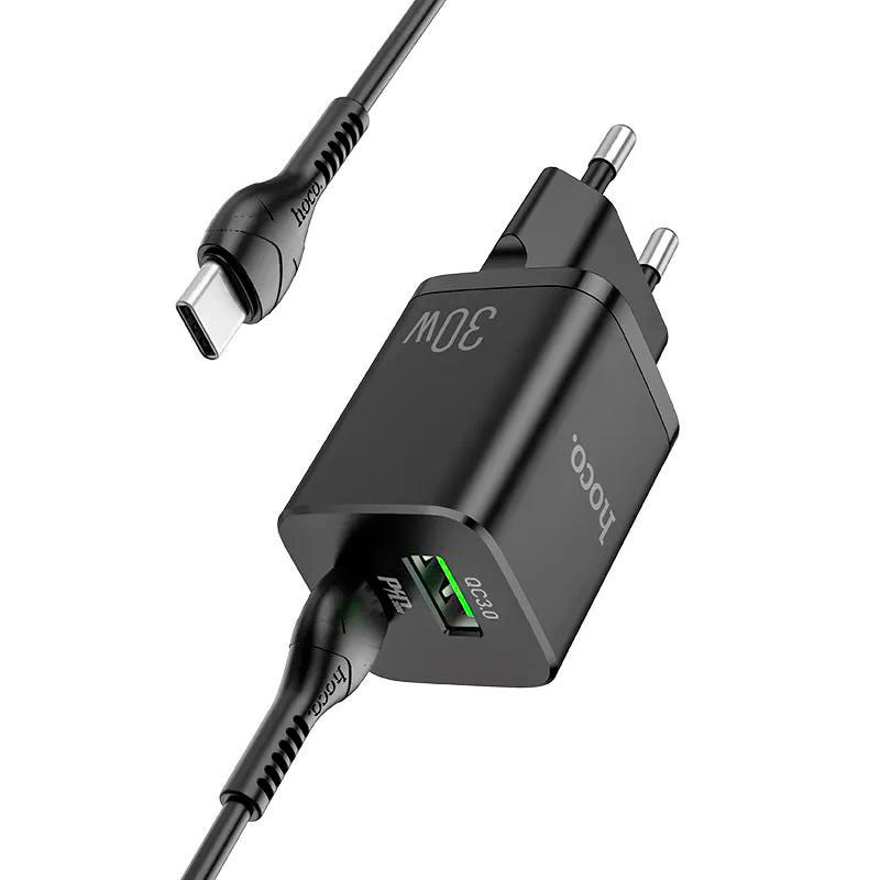 Сетевое зарядное устройство Hoco PD30W + QC3.0