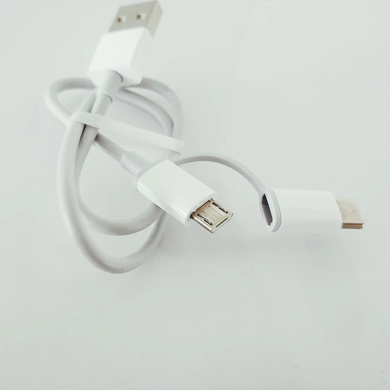 Кабель Xiaomi 2 in 1 MicroUSB/Type-C to USB Quick Charging Белый