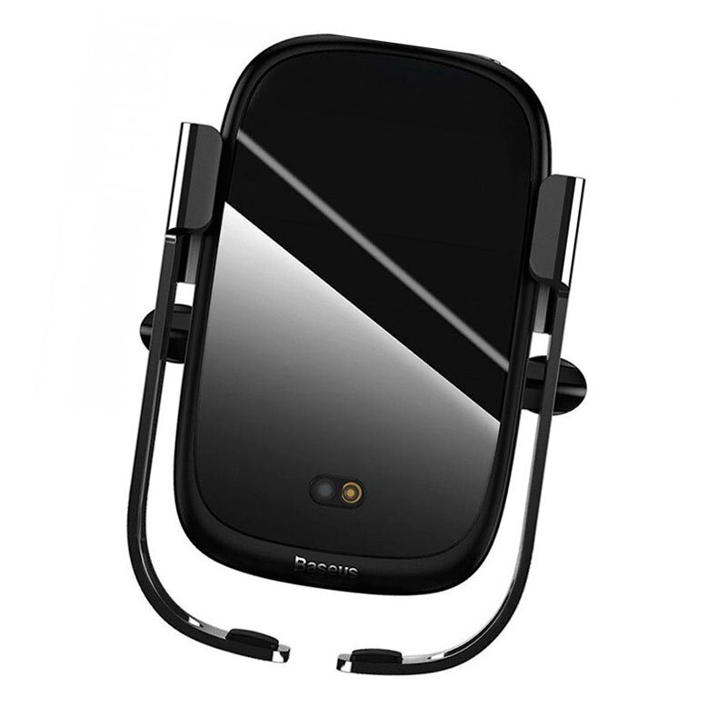 Автомобільний тримач Baseus Wireless Charger Rock Solid Electric Car Mount (WXHW01-01) Чорний