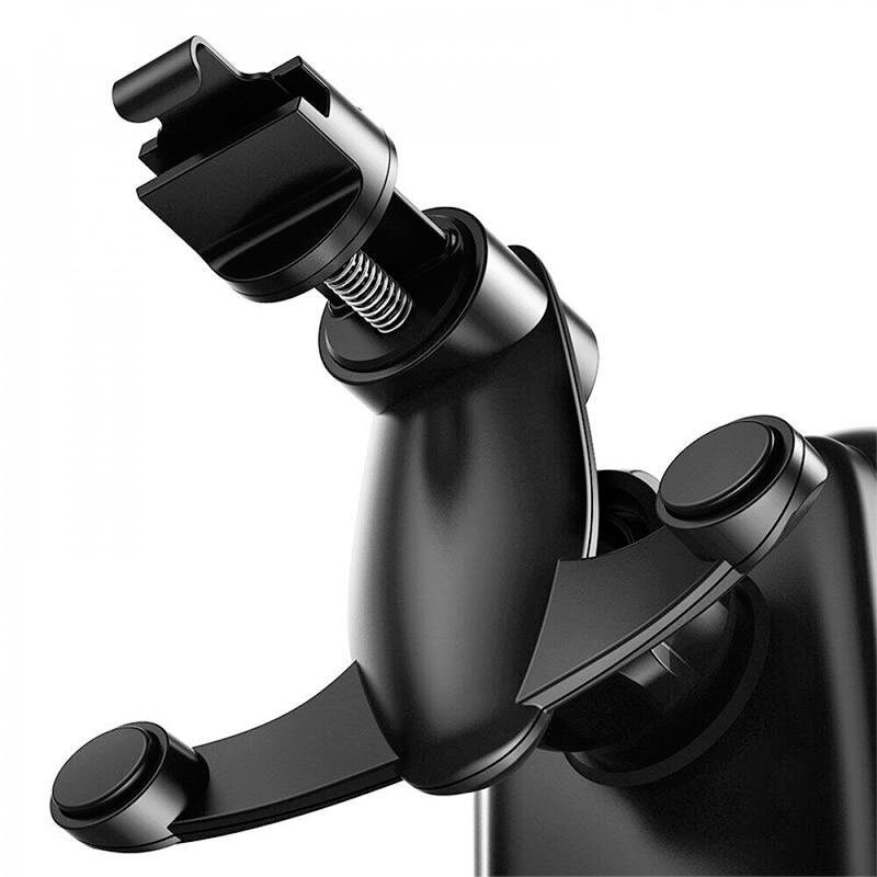 Автомобільний тримач Baseus Wireless Charger Rock Solid Electric Car Mount (WXHW01-01) Чорний