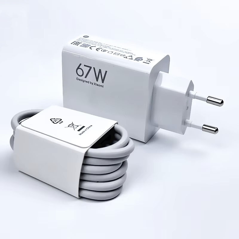 Сетевое зарядное устройство Xiaomi 2in1 67W + кабель Type-C MDY-12EH (белый)