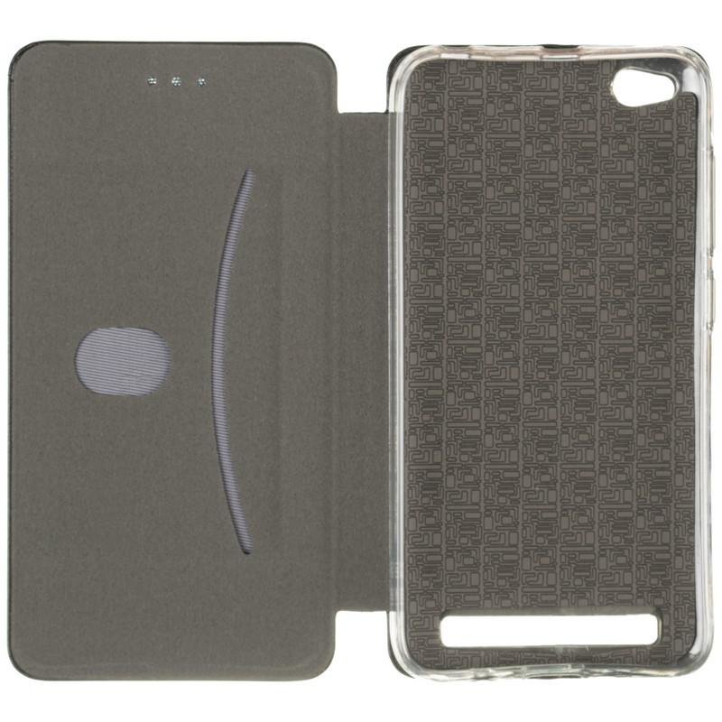 Чохол-книжка для Xiaomi Redmi 5a Case Шкіряний Черный