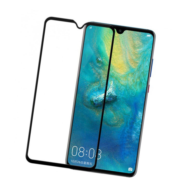 Захисне скло для Huawei Mate 20 3D Glass 9H чорний