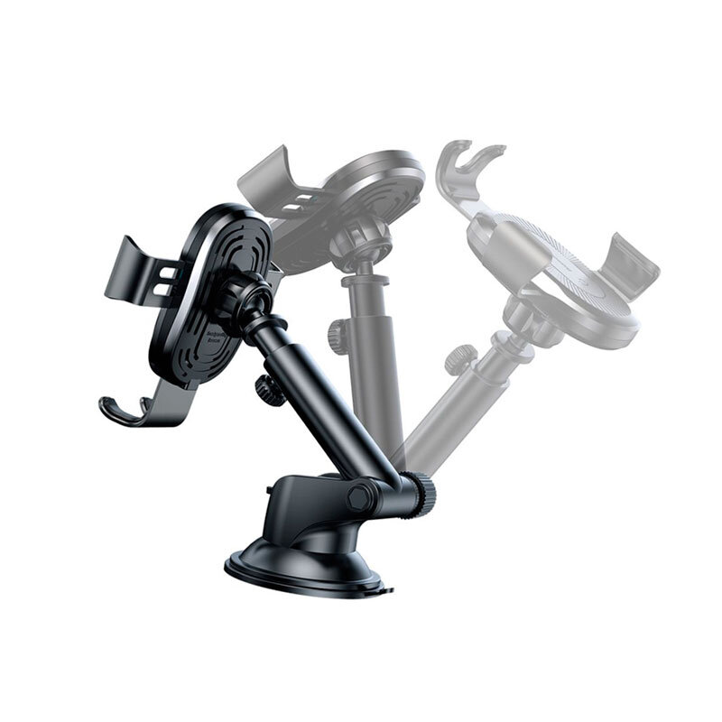 Автомобільний тримач Baseus Wireless Fast Charger Gravity Car Mount (osculum type) (WXYL-A01) Чорний