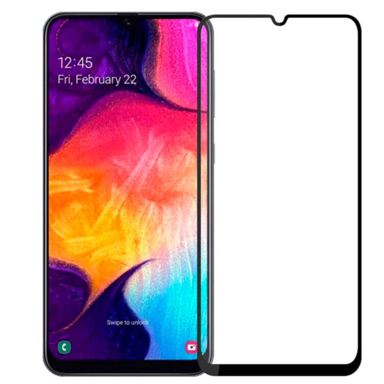 Защитное стекло для Samsung A30s Galaxy A307 3D Черный