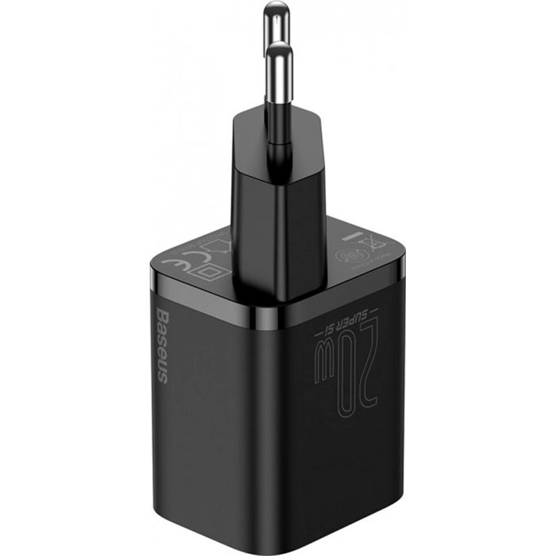 Мережевий зарядний пристрій Type-C Baseus Super Si 20W з кабелем Type-C to Lightning (TZCCSUP-B01)