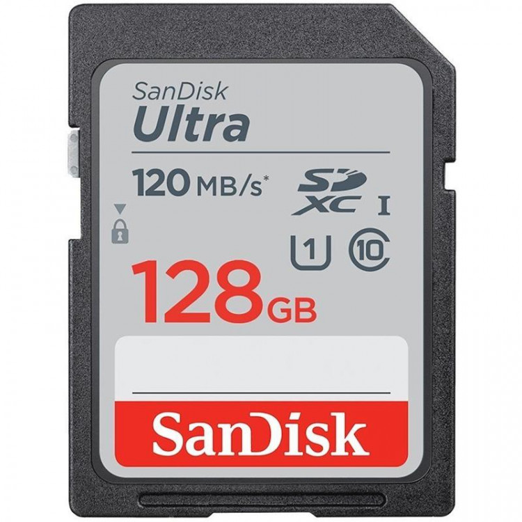 Карта пам'яті Memory card SDXC 128Gb SanDisk Ultra (120Mb/s) (Class 10) (UHS-1)