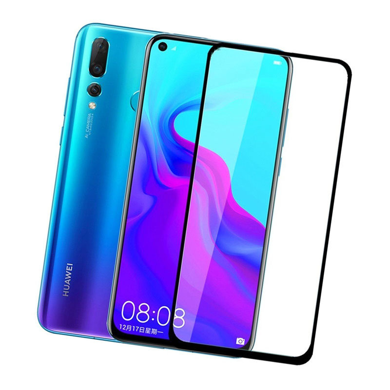 Захисне скло для Huawei Nova 4 3D Glass 9H чорний