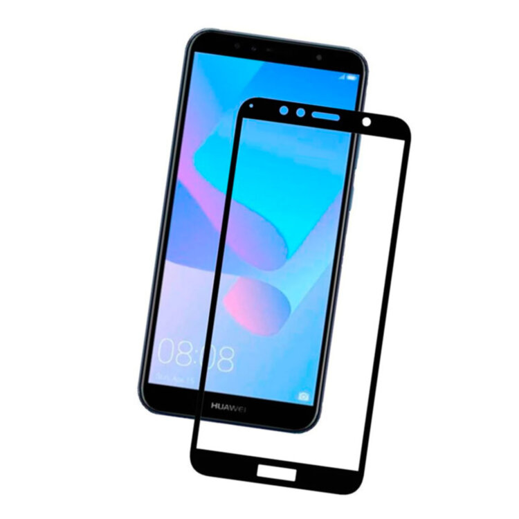 Захисне скло для Huawei Y6 Prime 2018 5D Glass 9H чорний