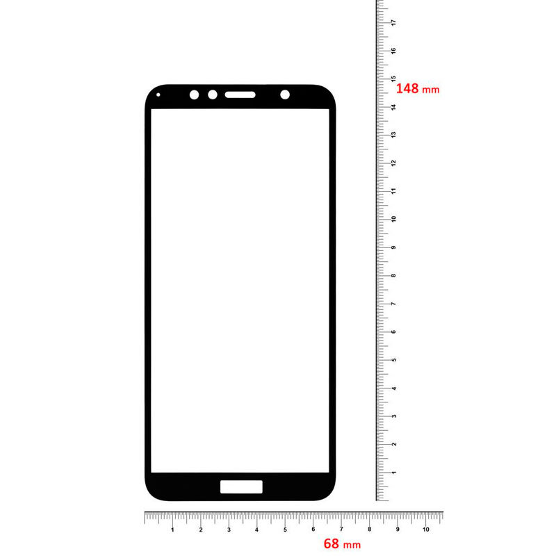 Захисне скло для Huawei Y6 Prime 2018 5D Glass 9H чорний