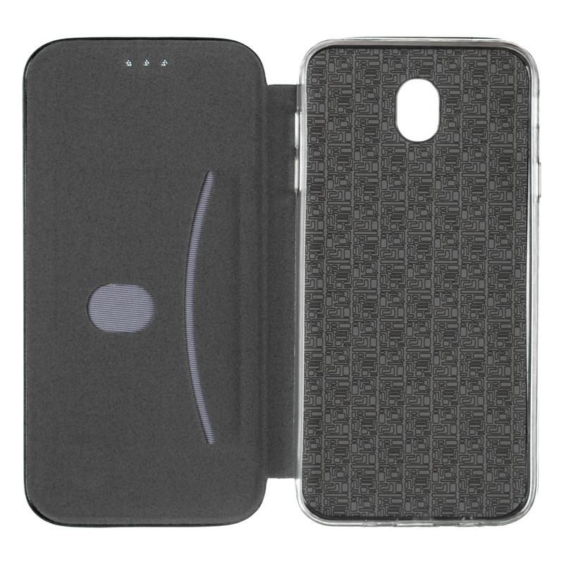 Чохол книжка для Samsung J5 2017 Galaxy (J530) Case Шкіряний Сірий