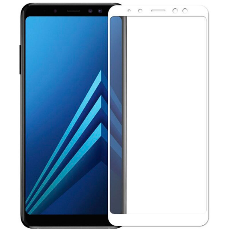 Захисне скло для Samsung A8 2018 Galaxy A530 3D Білий