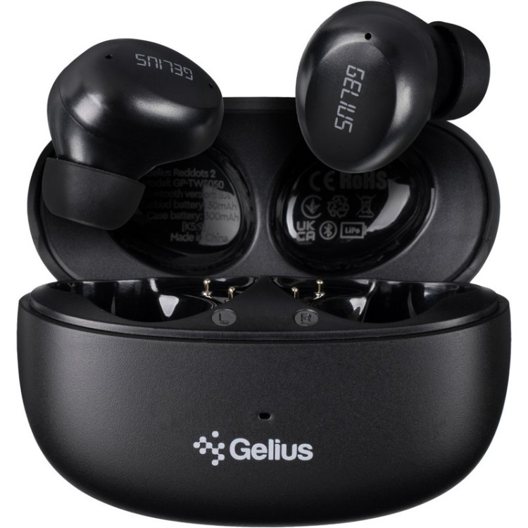 Беспроводные наушники TWS Gelius Reddots 2 GP-TWS050 (черные) Беспроводные наушники TWS Gelius Reddots 2 GP-TWS050 (черные)