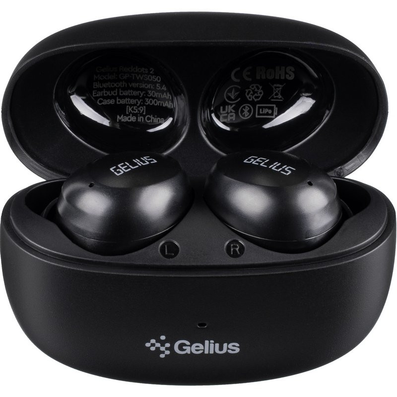 Беспроводные наушники TWS Gelius Reddots 2 GP-TWS050 (черные)