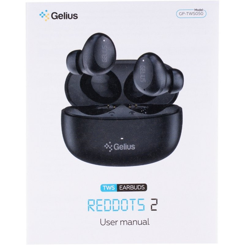 Беспроводные наушники TWS Gelius Reddots 2 GP-TWS050 (черные)