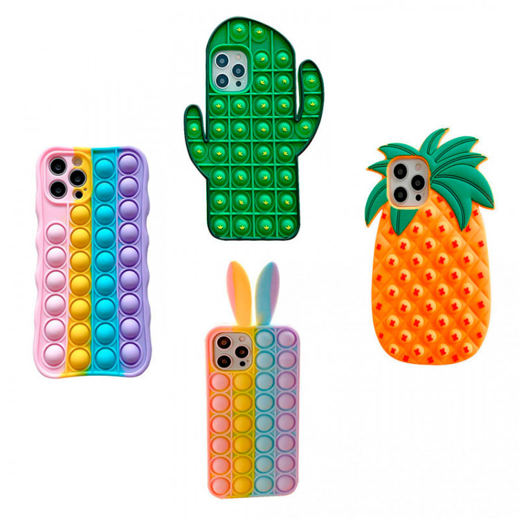 Чехол для iPhone 12 Pro Max Pop it Разноцветный