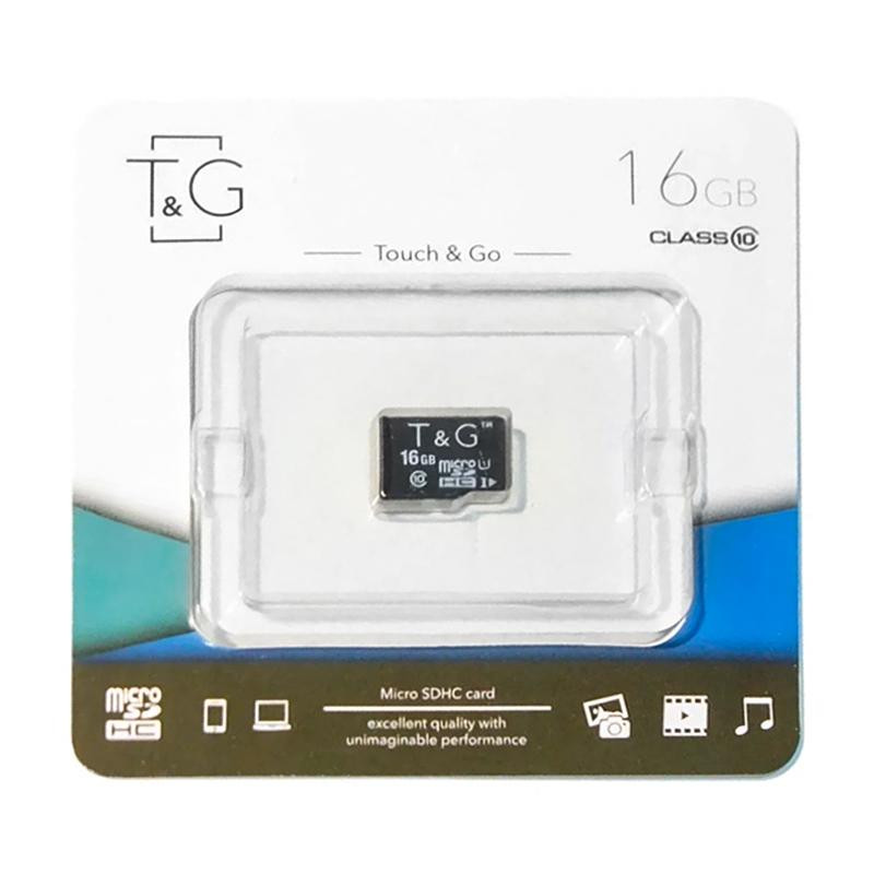 Карта памяти microSDHC 16Gb T&G (UHS-1)(Class 10)