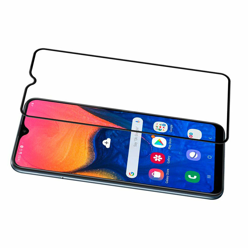 Захисне скло для Samsung A105 Galaxy A10 2019 5D Glass 9H чорний