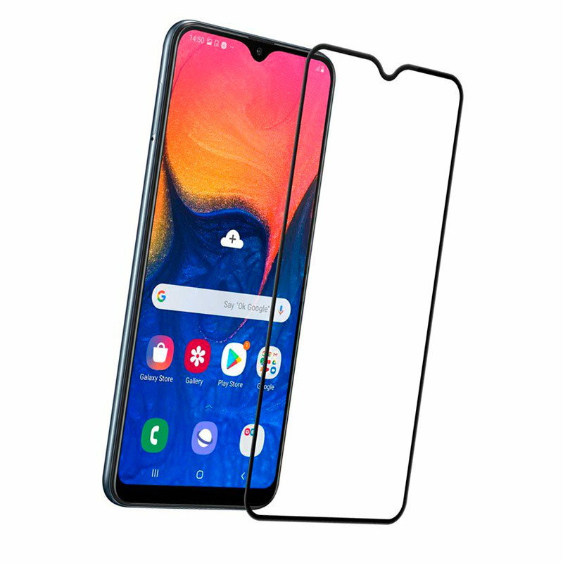 Захисне скло для Samsung A105 Galaxy A10 2019 5D Glass 9H чорний