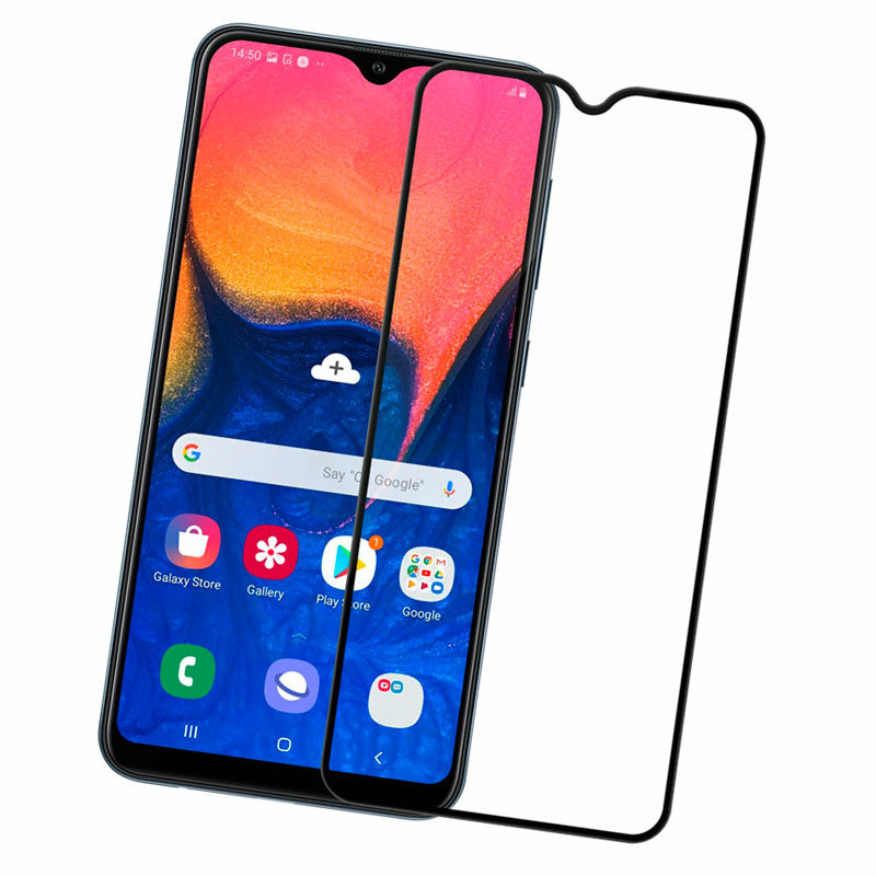 Захисне скло для Samsung A105 Galaxy A10 2019 5D Glass 9H чорний