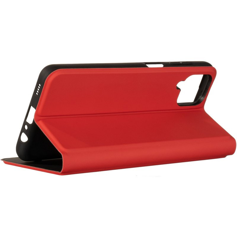 Чехол-книжка для Samsung Galaxy A12 (A125)/M12 (M127) Smooth Case Красный