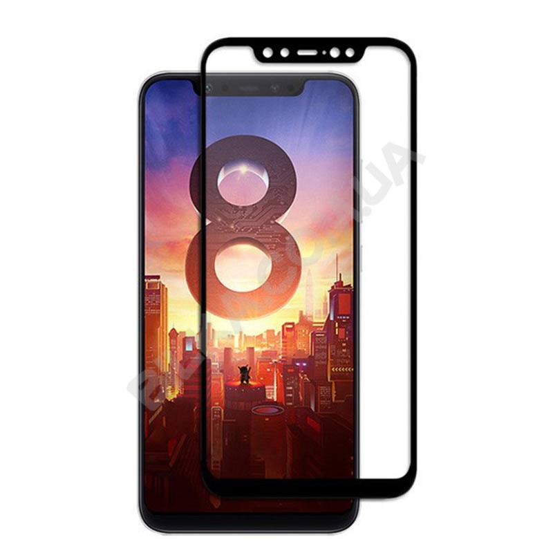 Захисне скло для Xiaomi Mi8 /Mi 8 3D Glass 9H Чорний (на весь екран)