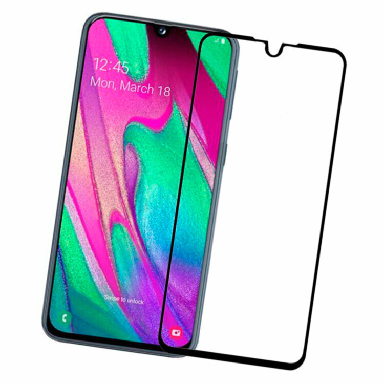 Защитное стекло для Samsung A205 Galaxy A20 5D Glass 9H черный