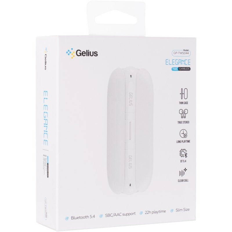 Беспроводные наушники TWS Gelius Elegance GP-TWS044 (белые)