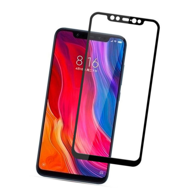 Защитное стекло для Xiaomi Mi8 Pro / Mi 8 Pro 3D Glass 9H Черный (на весь экран)