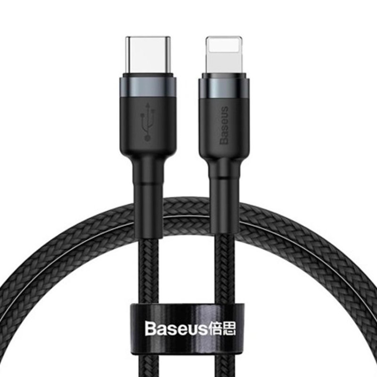 Кабель Baseus Cafule Type-C to Lightning 18 Ват (CATLKLF-G1) 1м