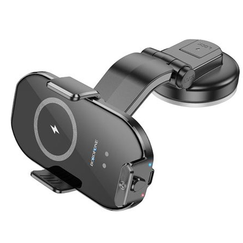 Держатель Borofone BH206 с беспроводной зарядкой 15W