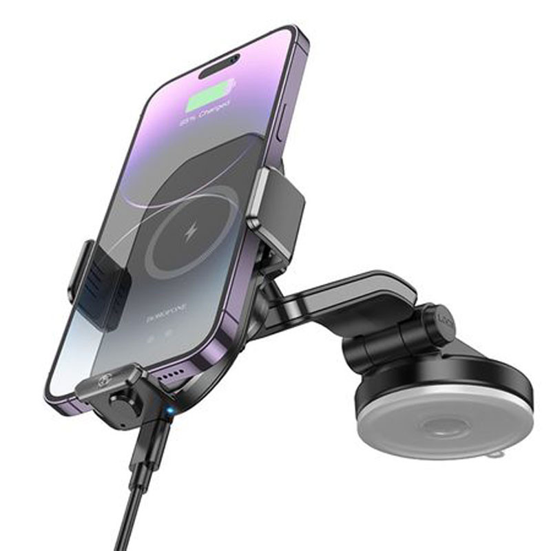 Держатель Borofone BH206 с беспроводной зарядкой 15W