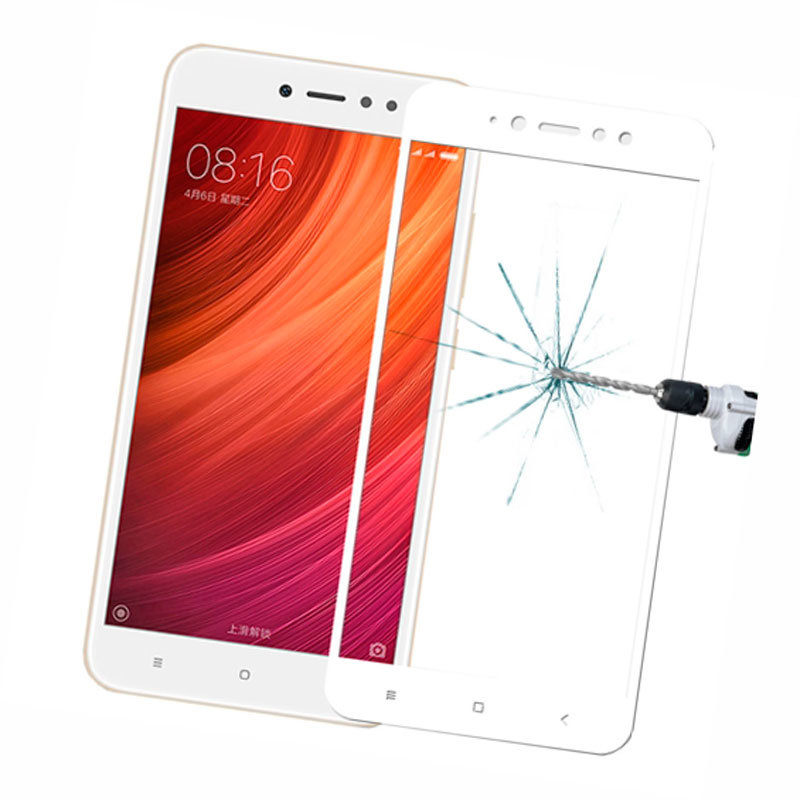 Защитное стекло для Xiaomi Redmi Note 5a / Note 5a Pro 3D Glass 9H Белый