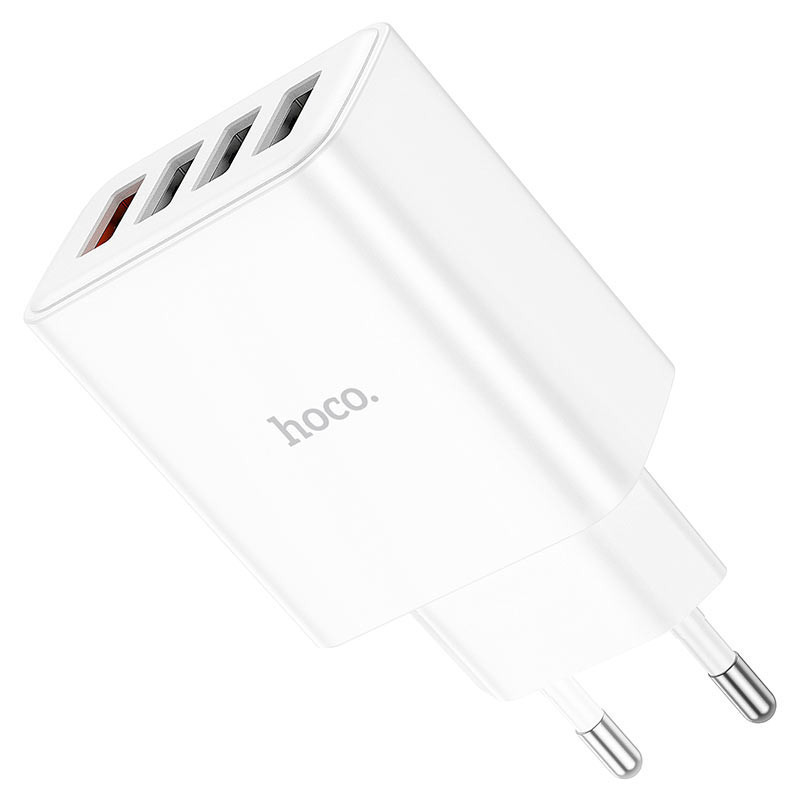 Сетевое зарядное устройство Hoco C102A Fuerza 28.5 Вт (4 USB+QC3.0)