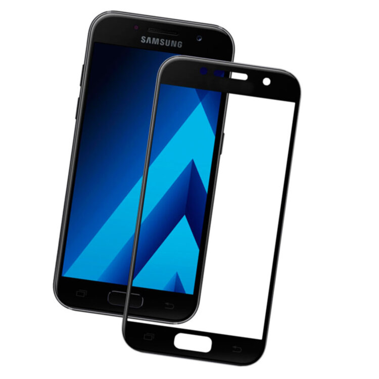 Защитное стекло для Samsung A720 Galaxy (A7-2017) 3D Glass 9H Черный