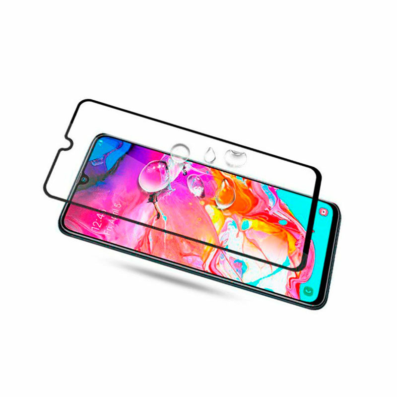 Защитное стекло для Samsung A705 Galaxy A70 5D Glass 9H черный