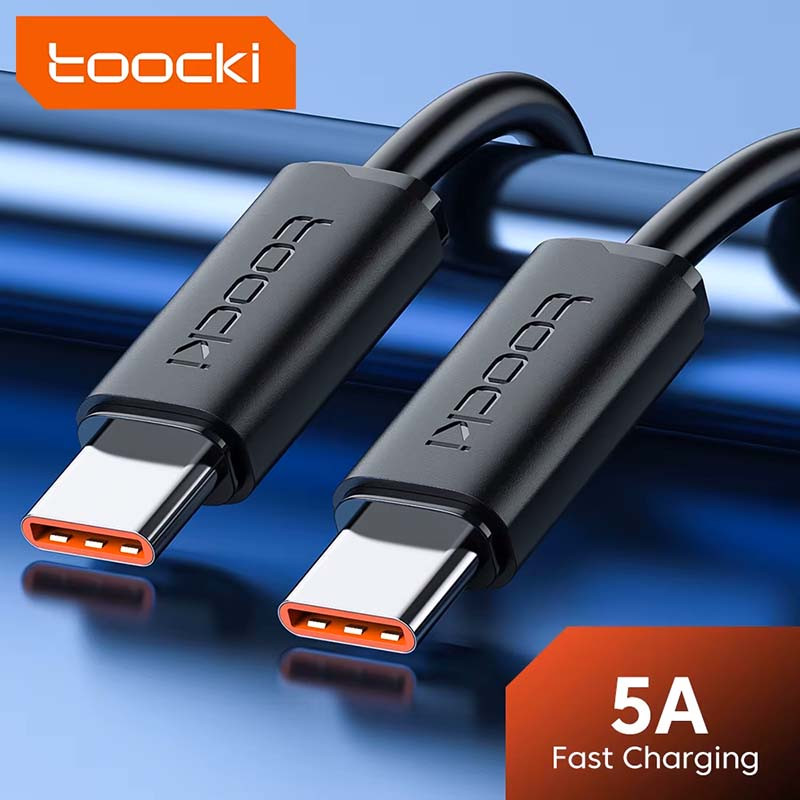Кабель Type C — Type C Toocki 100W 5A 1M